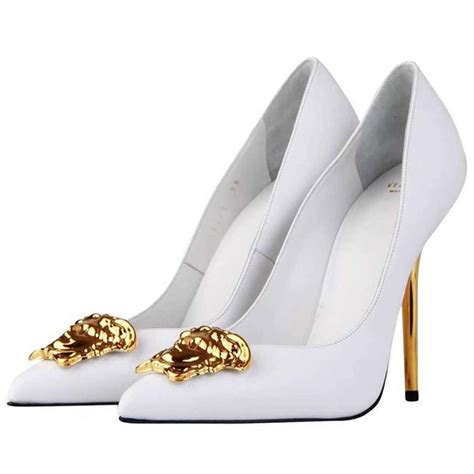 versace shoes white and blue|Versace heels price.